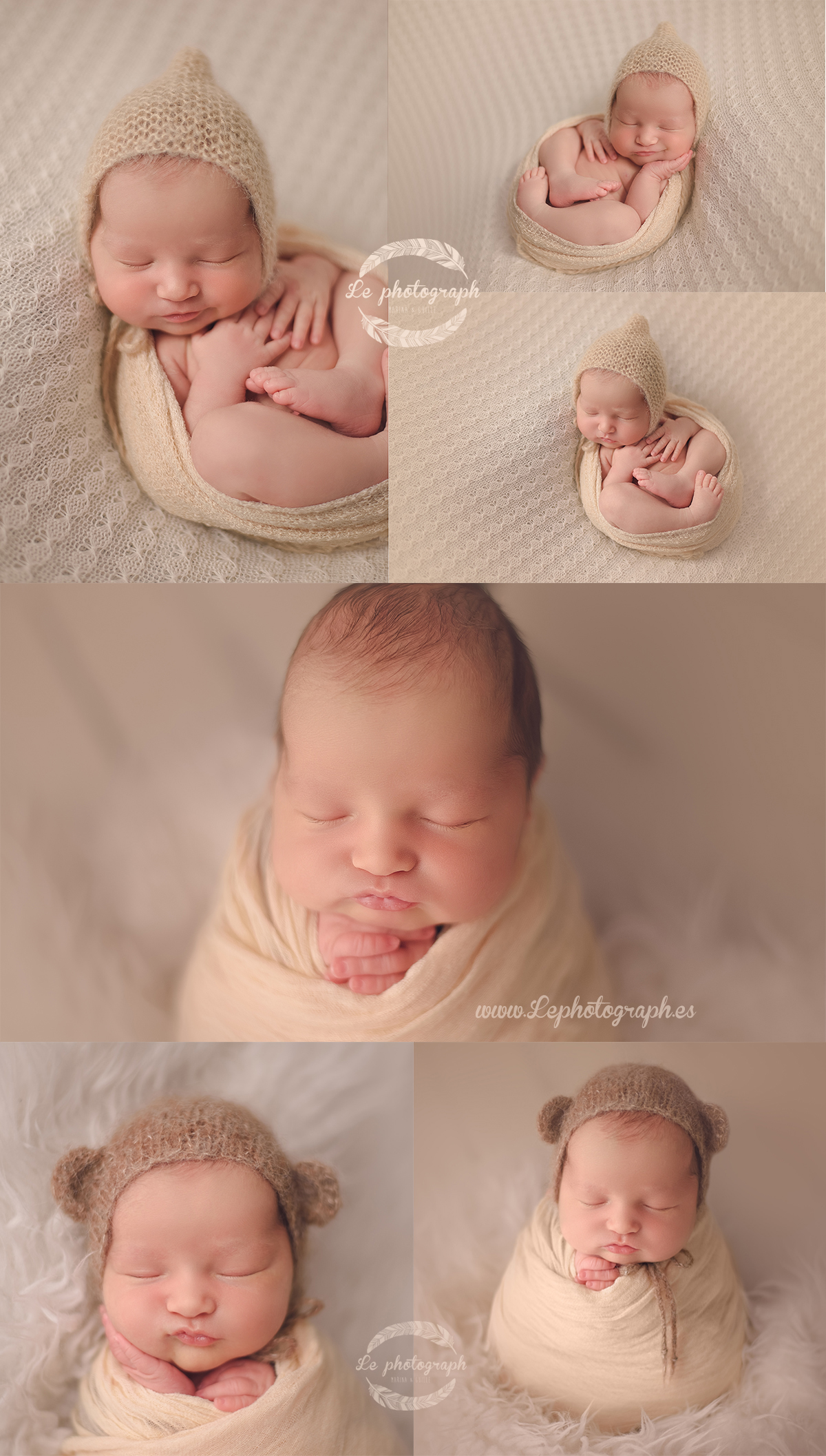 potato sack pose newborn fotografos de bebes en espa&ntilde;a - Noa, 6 d&iacute;as: Fotografa en Bilbao de recien nacidos