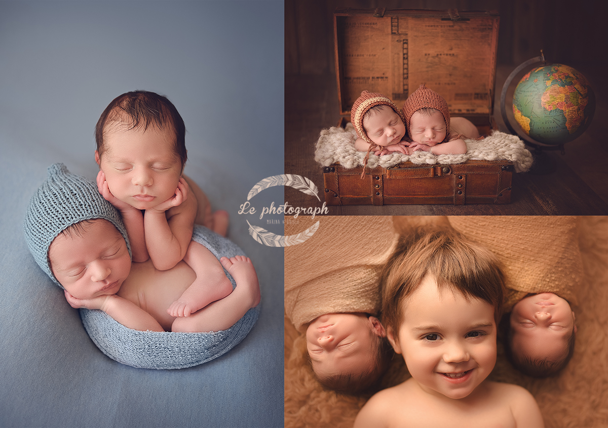 fotos de bebes gemelos mellizos en bilbao bizkaia - Gari & Hiru - Sesi&oacute;n newborn con gemelos en Bilbao, Bizkaia