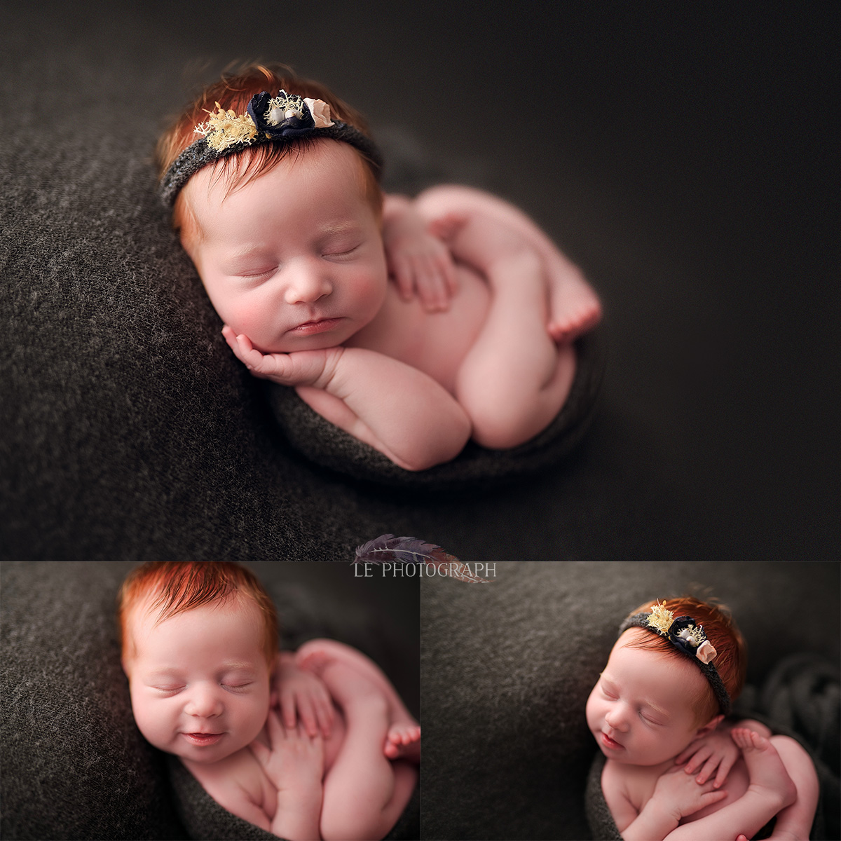 ginger newborn - Fotografos de recien nacidos en Bilbao - Pasando la ma&ntilde;ana con una princesita