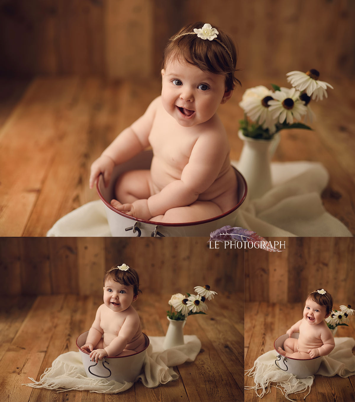 fotografias recuerdo de tu bebe getxo - Vega, 7 meses: Sesiones de beb&eacute; en estudio Bilbao