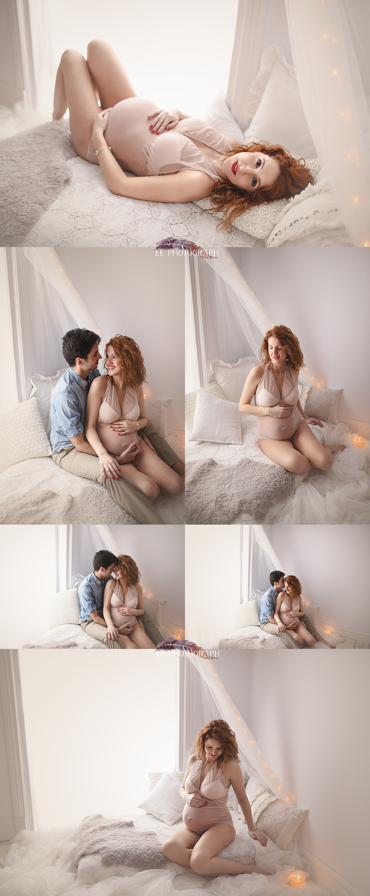 fotografia de embarazo en bizkaia - Iratxe & Ib&aacute;n: Sesi&oacute;n de fotos de embarazo en Estudio