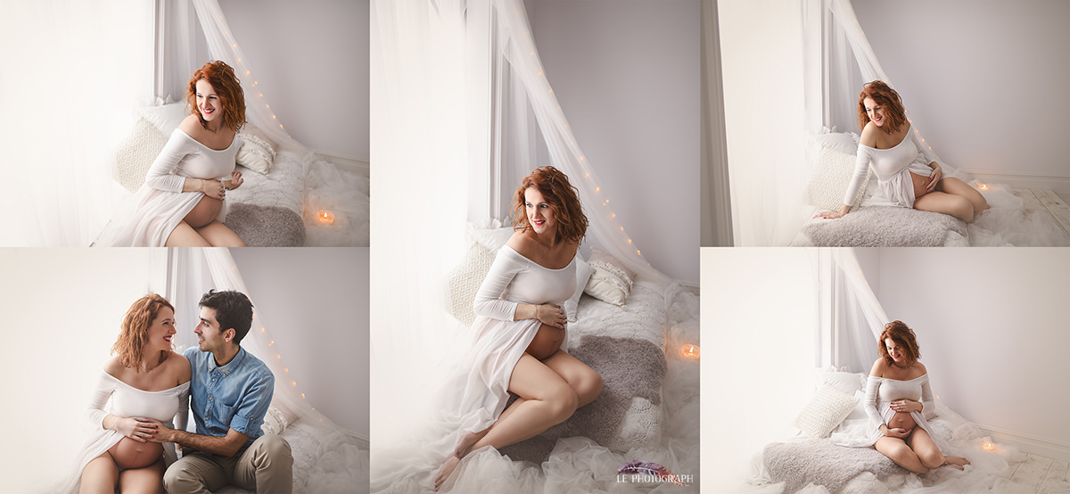 sesion de fotos de embarazo en estudio - Iratxe & Ib&aacute;n: Sesi&oacute;n de fotos de embarazo en Estudio