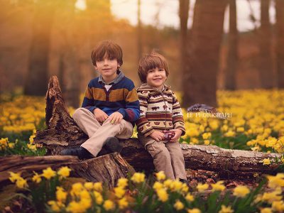 Al bosque: Reportaje de fotos con niños en el bosque