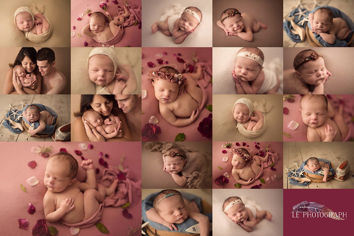 fotografia newborn bilbao 1200x801 - La sesi&oacute;n newborn de Kayla: Entre tablas de surf y flores rosas