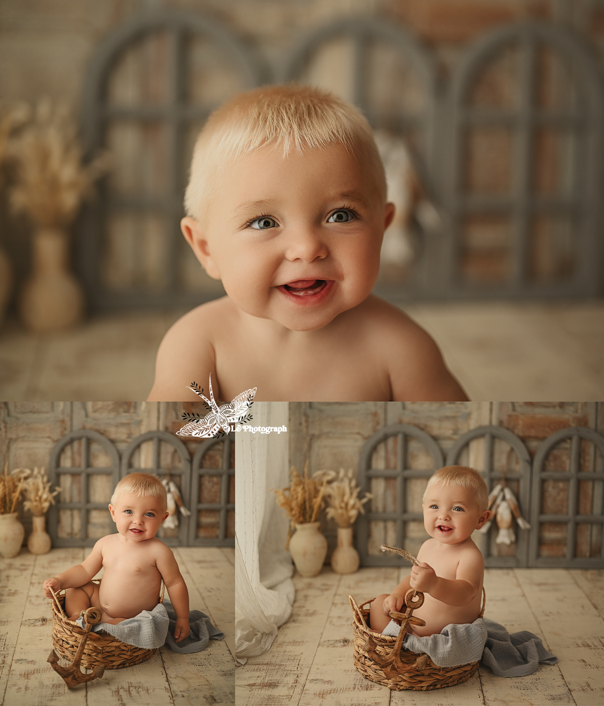 Sesión de Fotos para Bebés de 6-8 Meses en estudio: Captura su Mejor Momento sesion bebe sonriente bilbao - Sesión de Fotos para Bebés de 6-8 Meses en estudio: Captura su Mejor Momento