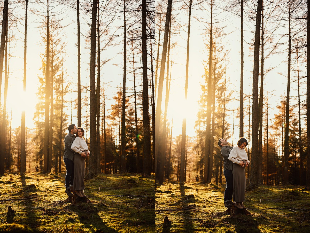 fotografia embarazo atardecer naturaleza.jpg - 🔥&nbsp;Sesi&oacute;n de Embarazo en el Bosque &ndash; Naturaleza, Buen Rollo y Luz Espectacular&nbsp;🌿