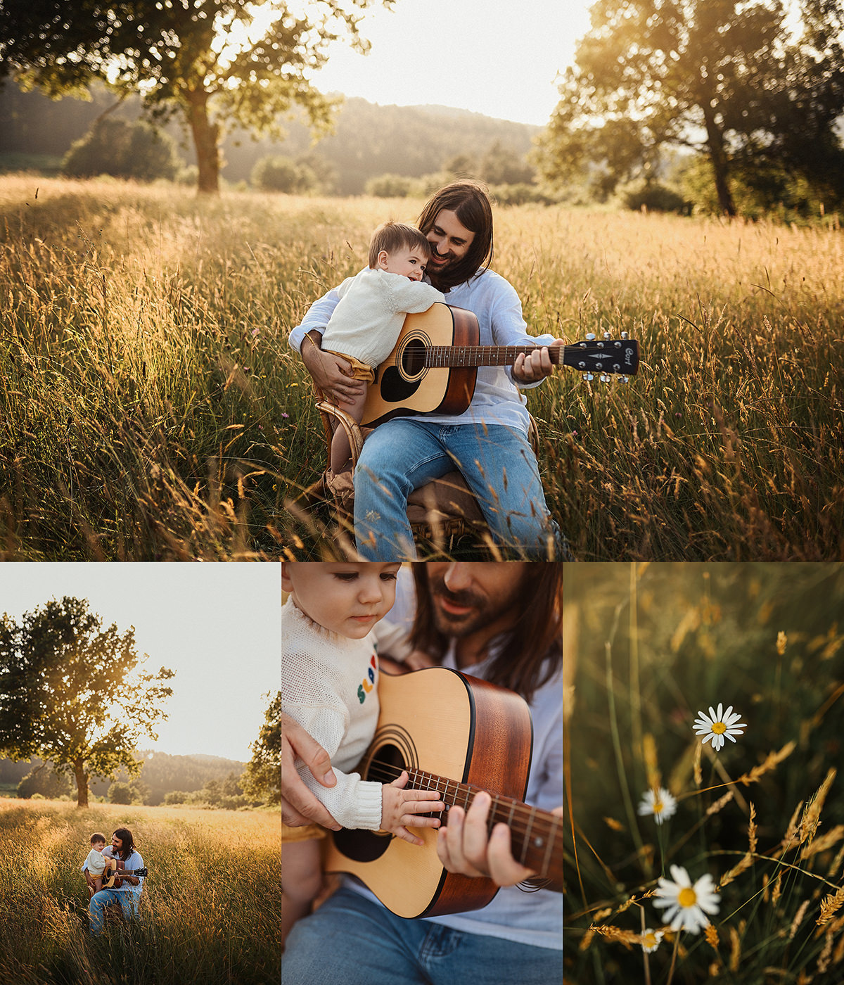 Sesión de fotos de familia en el campo en Bilbao – Un bebé, una guitarra y mucho amor sesion fotografica bebe 9 meses bilbao - Sesión de fotos de familia en el campo en Bilbao – Un bebé, una guitarra y mucho amor