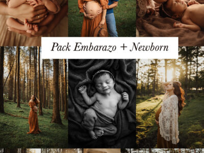 Pack Embarazo en la Naturaleza y Newborn Natural en Estudio – Fotógrafos en Bilbao
