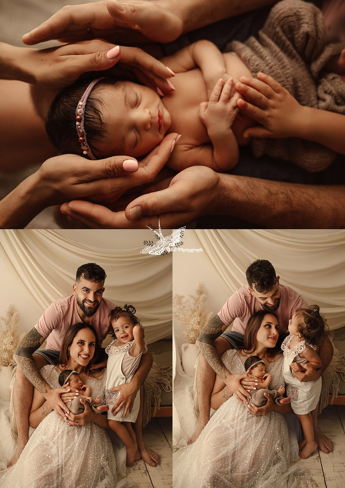sesion newborn natural con familia en estudio bilbao - Pack Embarazo en la Naturaleza y Newborn Natural en Estudio &ndash; Fot&oacute;grafos en Bilbao