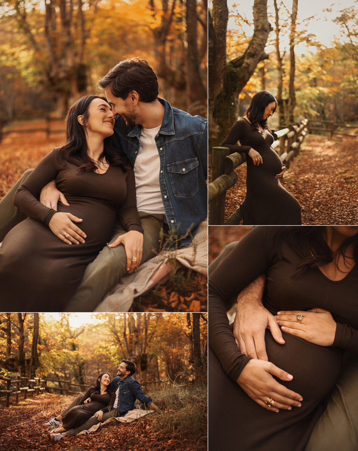 fotos maternidad otonal en bosque pareja patri y denis 1200x1511 - Maternidad en Oto&ntilde;o: La sesi&oacute;n de embarazo de Patrizia & Denis