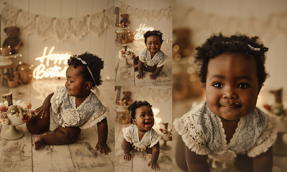 sesion de fotos de un anito en bilbao detalles de bebe con tarta - Sesiones Smash Cake en Bilbao | Fot&oacute;grafos de beb&eacute;s en Bizkaia