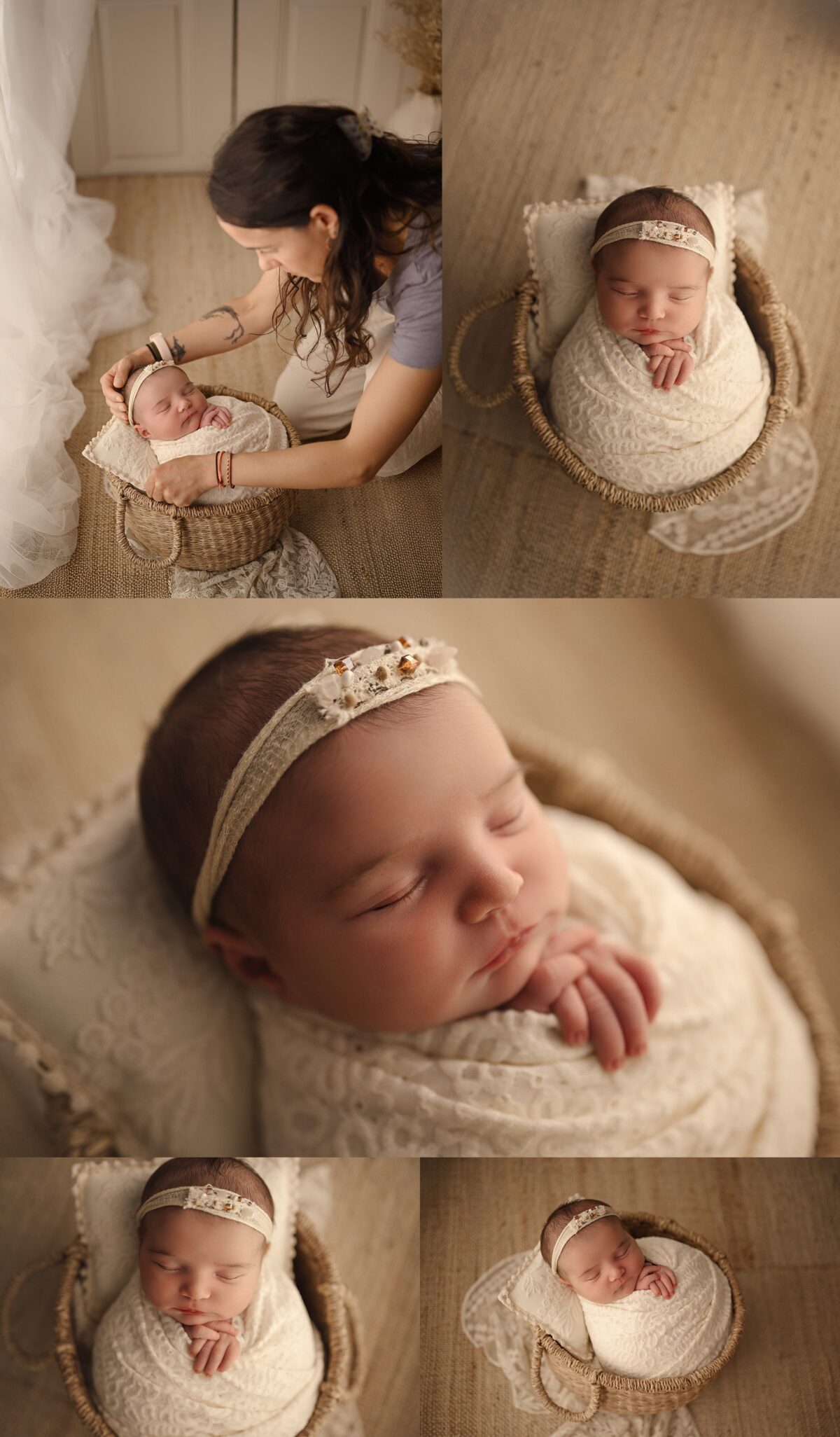 fotografa newborn trabajando 1200x2052 - Curso de fotograf&iacute;a newborn en Bilbao | As&iacute; fue nuestro taller newborn junto a Sandra