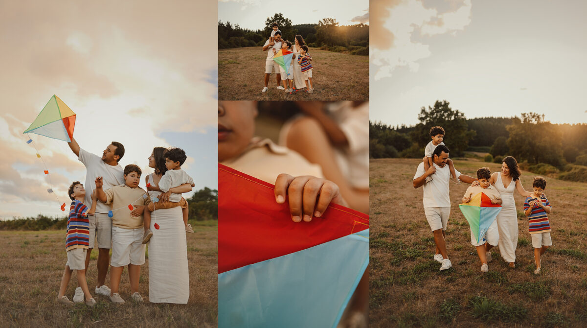fotografia familiar bizkaia ninos jugando 1200x670 - Una familia, tres hermanos y muchas ganas de disfrutar: una sesi&oacute;n de fotos familiar en Bizkaia 🪁